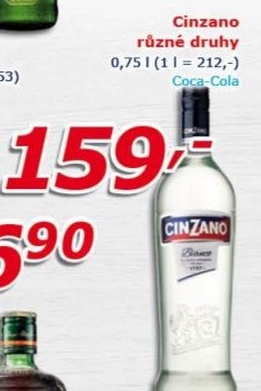 Aperitivy Cinzano