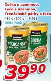 Čočka s uzeninou Hamé - konzerva