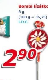 Lízátko roksové Bombi