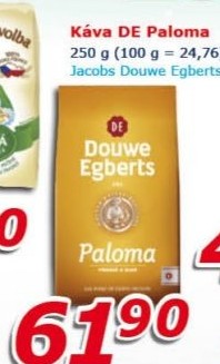 Mletá káva Paloma Douwe Egberts