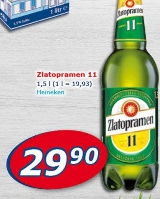 Pivo světlý ležák 11° Zlatopramen