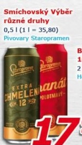 Pivo Výběr ze Smíchova Staropramen