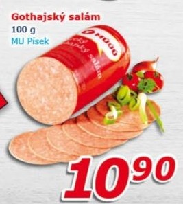 Salám Gothaj Maso uzeniny Písek