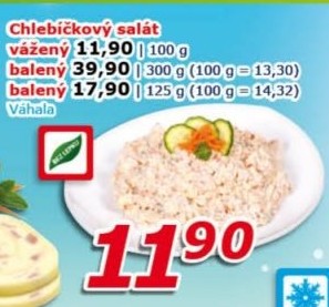 Salát chlebíčkový Váhala