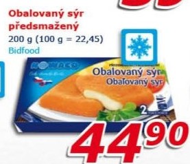 Sýr obalovaný mražený Nowaco