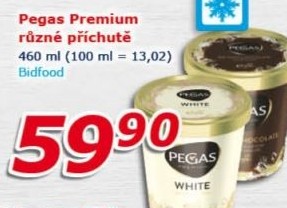 Zmrzlina v kelímku Pegas Premium Prima