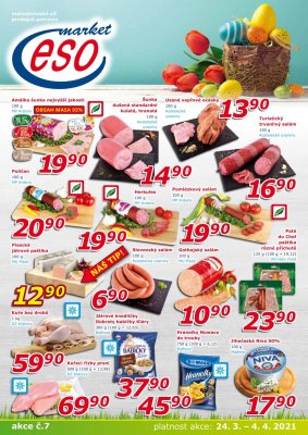 akční leták ESO MARKET 24.3.2021-4.4.2021