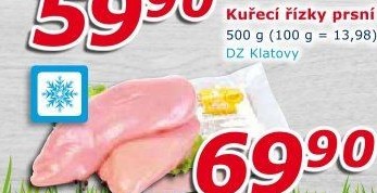 Kuřecí prsní řízky mražené DZ Klatovy