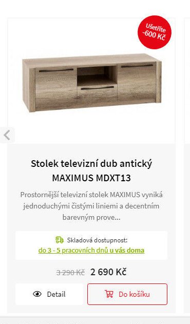 Stolek televizní dub antický MAXIMUS MDXT13 - Jamall akcniletaky.com