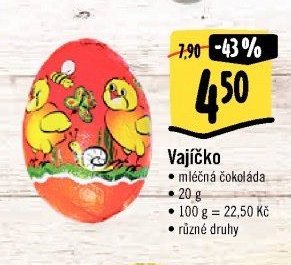 Vajíčko (mléčná čokoláda)