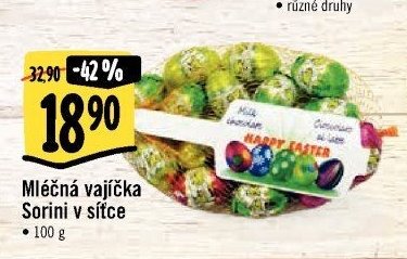 Mléčná vajíčka Sorini v síťce