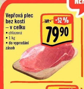 Vepřová plec bez kosti