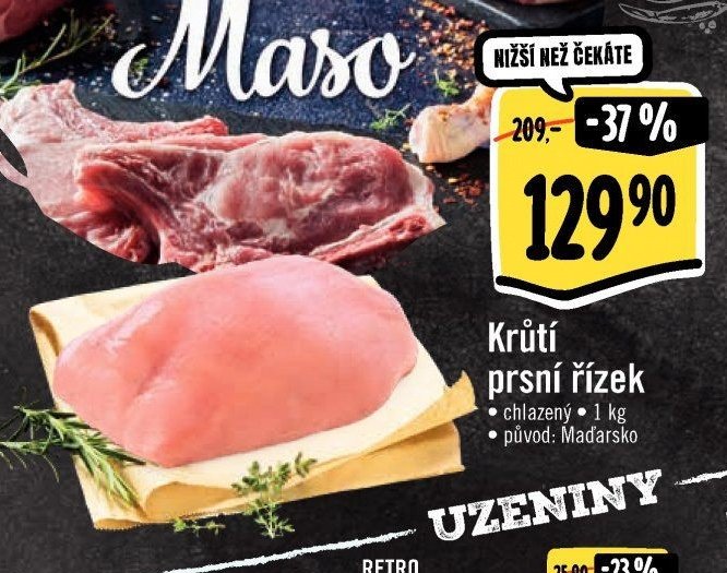 Krůtí prsní řízek