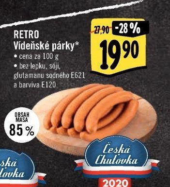 Retro Vídeňské párky