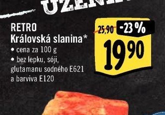Retro Královská slanina