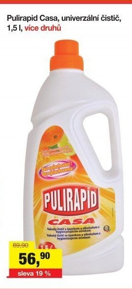 Čistič univerzální se čpavkem Casa Pulirapid