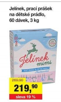 Prací prášek mýdlový Jelínek mimi Jelen