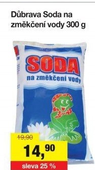 Soda na změkčení vody Důbrava
