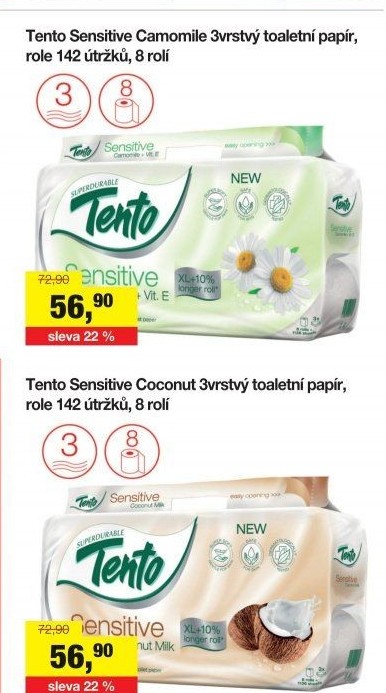 Toaletní papír 3vrstvý Tento