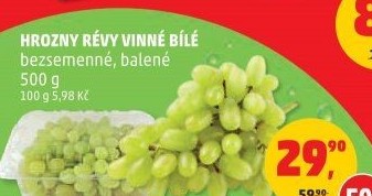 Hrozny bílé bezsemenné