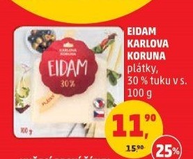 Sýr Eidam 30% Karlova Koruna