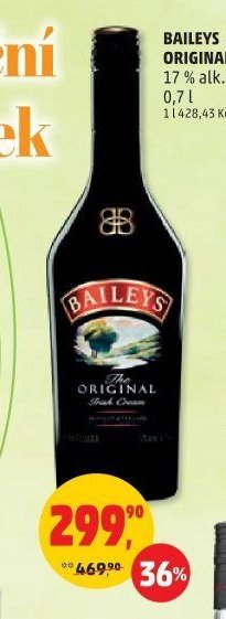 BAILEYS ORIGINAL 17% alk. 0,7 l