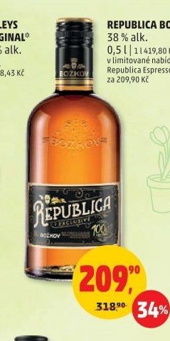 REPUBLICA BOŽKOV 38% alk. 0,5 l