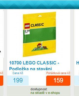 10700 LEGO CLASSIC - Podložka na stavění
