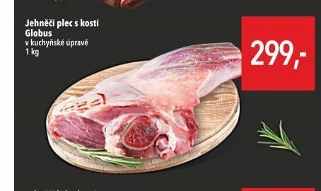 Jehněčí plec s kostí Globus