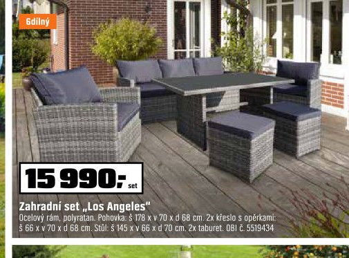 Zahradní set „Los Angeles“