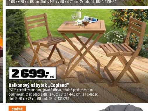Balkonový nábytek „Copland“
