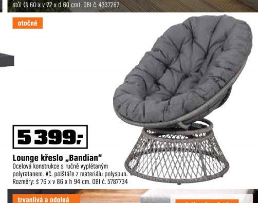 Lounge křeslo „Bandian“