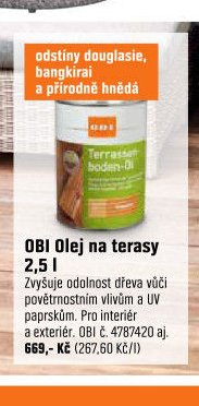OBI Olej na terasy 2,5 l