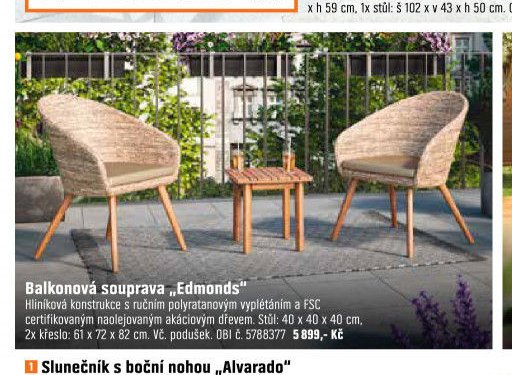 Balkonová souprava „Edmonds“