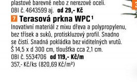 Terasová prkna WPC