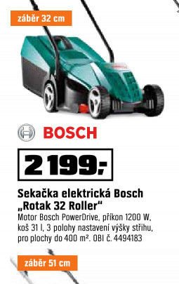 Sekačka elektrická Bosch Rotak 32 Roller