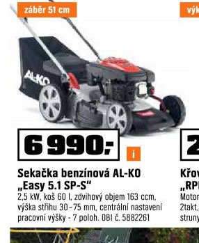 Sekačka benzinová AL-KO Easy 5.1 SP-S