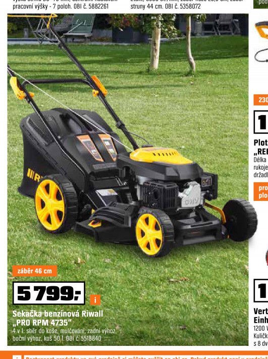 Sekačka benzinová Riwall PRO RPM 4735