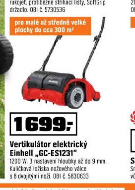 Vertikulátor elektrický Einhell GC-ES1231