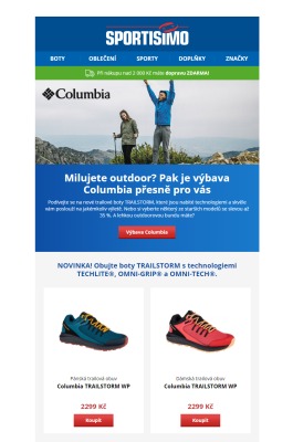 akční leták Sportisimo 22.3.2021-27.3.2021