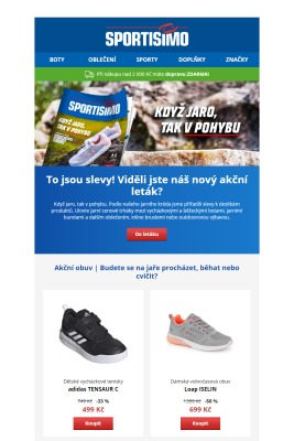 akční leták Sportisimo 21.3.2021-26.3.2021