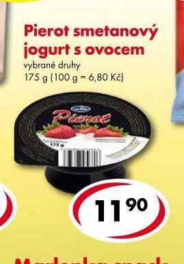 Pierot smetanový jogurt s ovocem