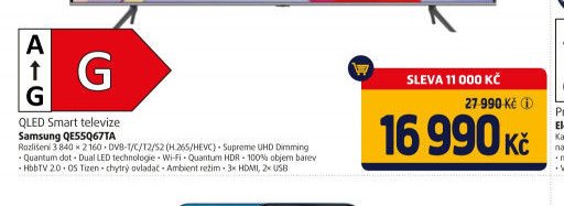 QLED Smart televize Samsung QE55Q67TA