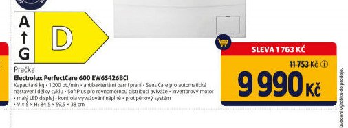 Pračka Electrolux PerfectCare 600 EW6S426BCI