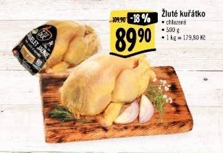 Žluté kuřátko
