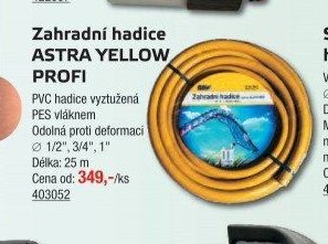 Zahradní hadice ASTRA YELLOW PROFI