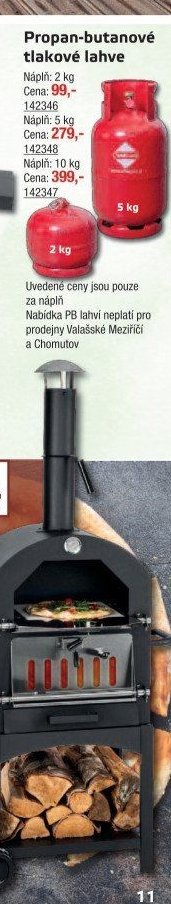 Propan-butanové tlakové lahve 10 kg - UNI HOBBY akcniletaky.com
