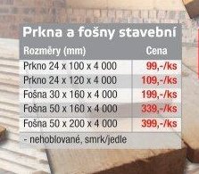 Prkna a fošny stavební - UNI HOBBY akcniletaky.com