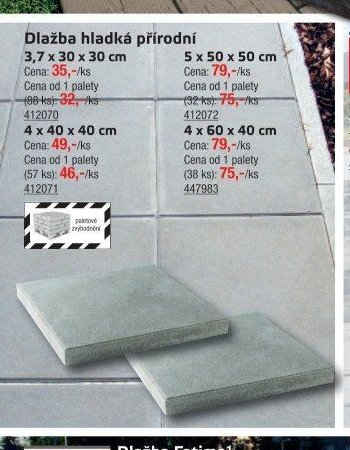 Dlažba hladká přírodní - UNI HOBBY akcniletaky.com