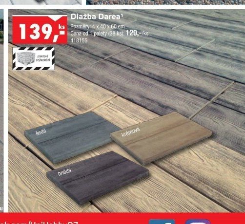 Dlažba Darea - UNI HOBBY akcniletaky.com
